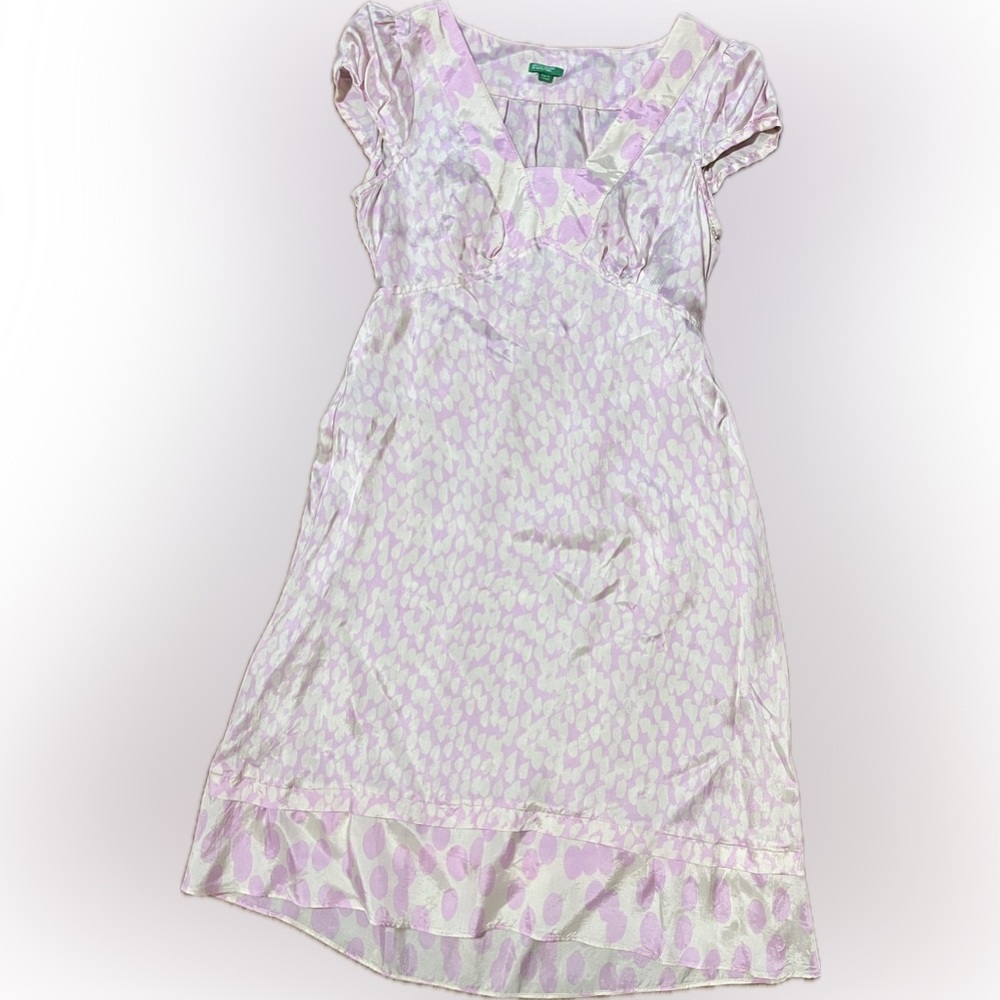 Vintage benetton cherry blossom slip dress